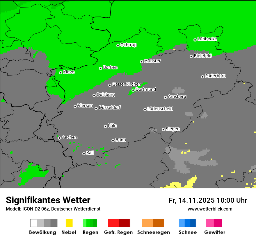 Modellkarten Signifikantes Wetter