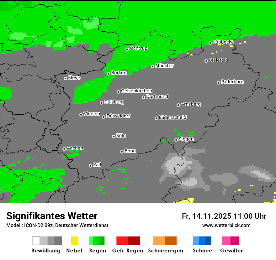 Modellkarten Signifikantes Wetter