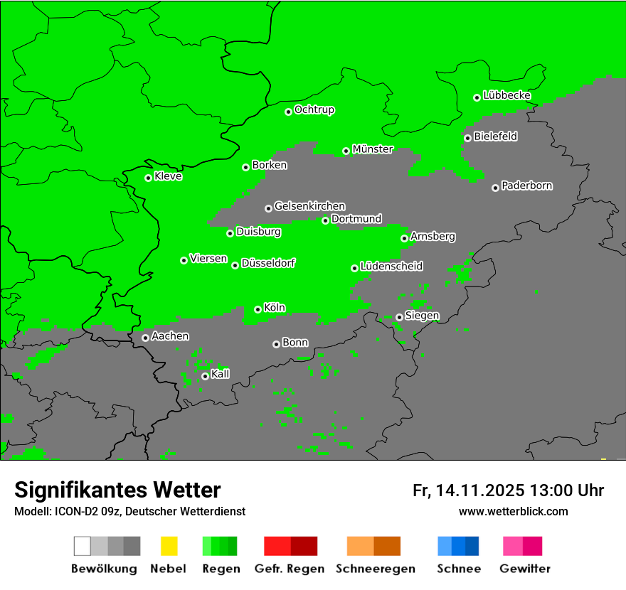 Modellkarten Signifikantes Wetter