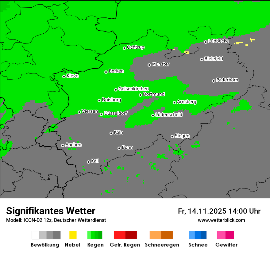 Modellkarten Signifikantes Wetter