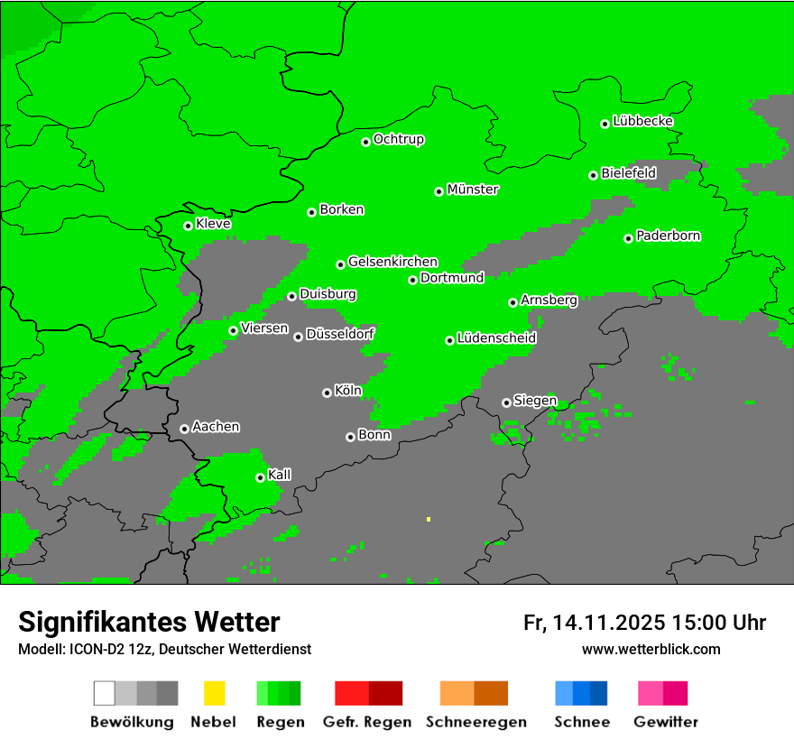 Modellkarten Signifikantes Wetter