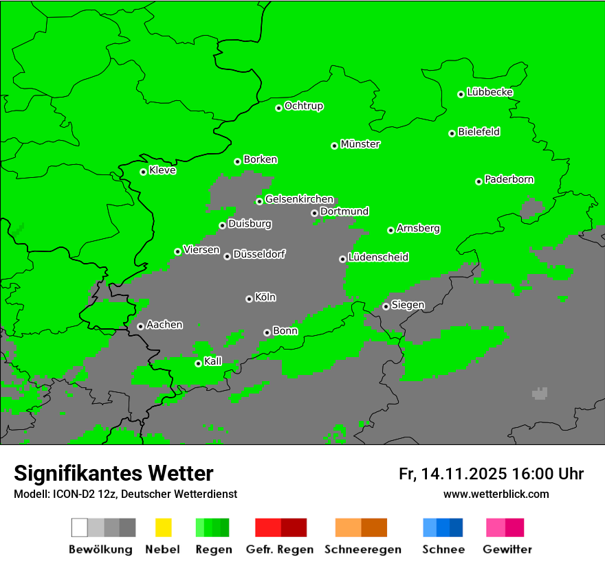 Modellkarten Signifikantes Wetter