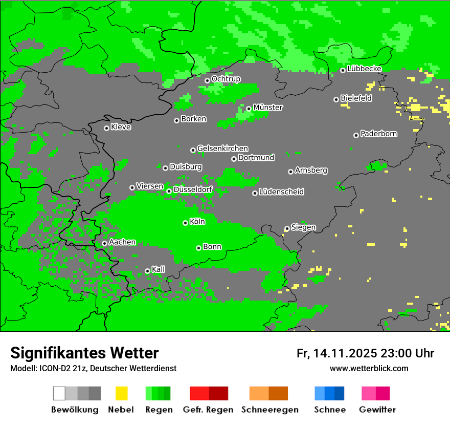 Modellkarten Signifikantes Wetter