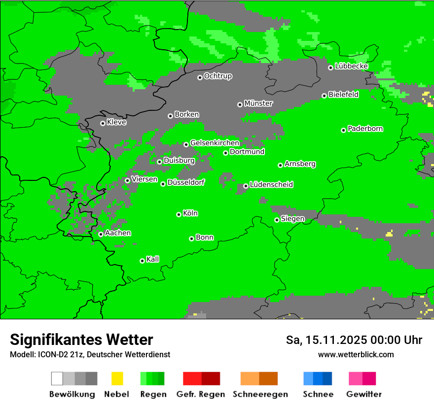 Modellkarten Signifikantes Wetter