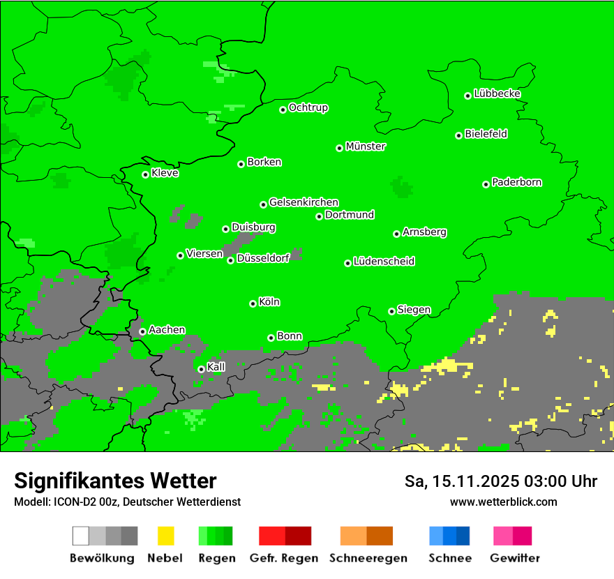 Modellkarten Signifikantes Wetter