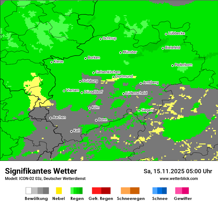 Modellkarten Signifikantes Wetter