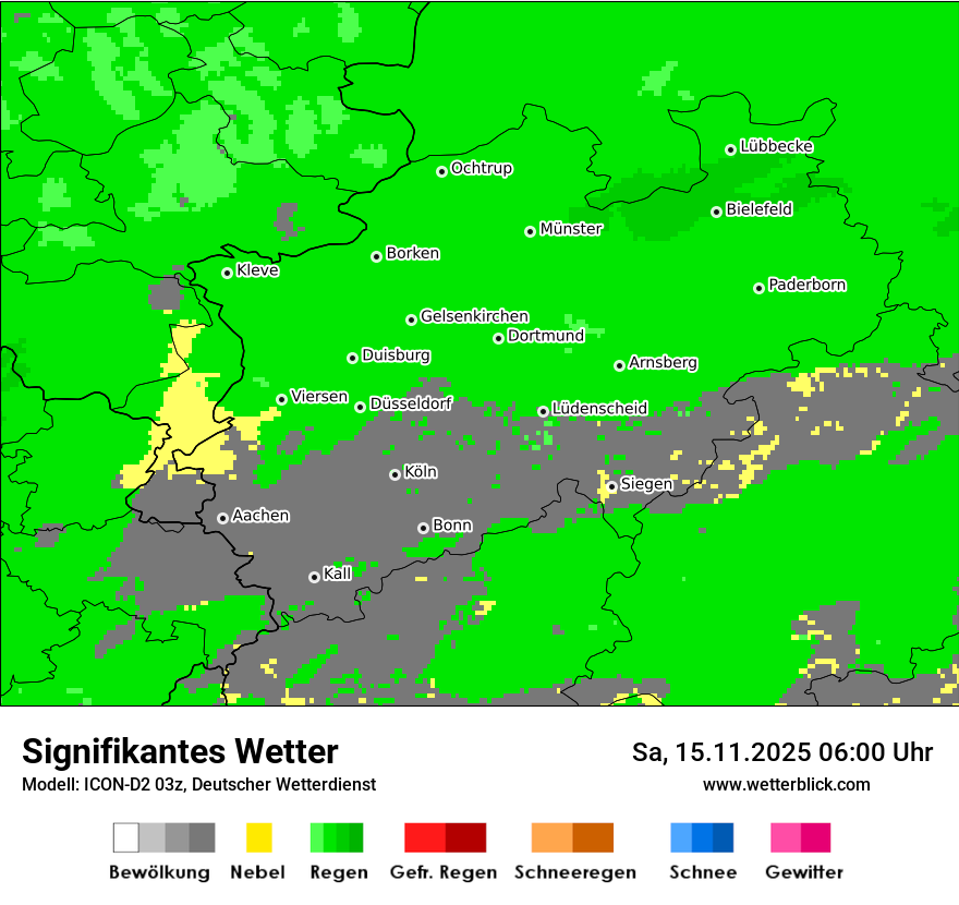 Modellkarten Signifikantes Wetter