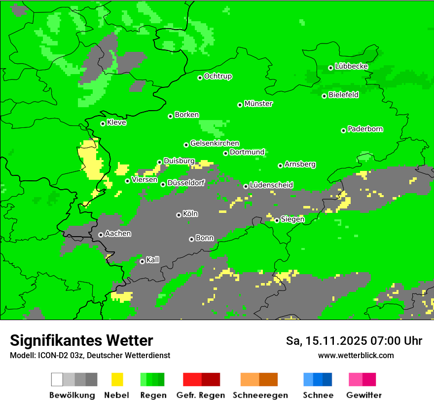 Modellkarten Signifikantes Wetter