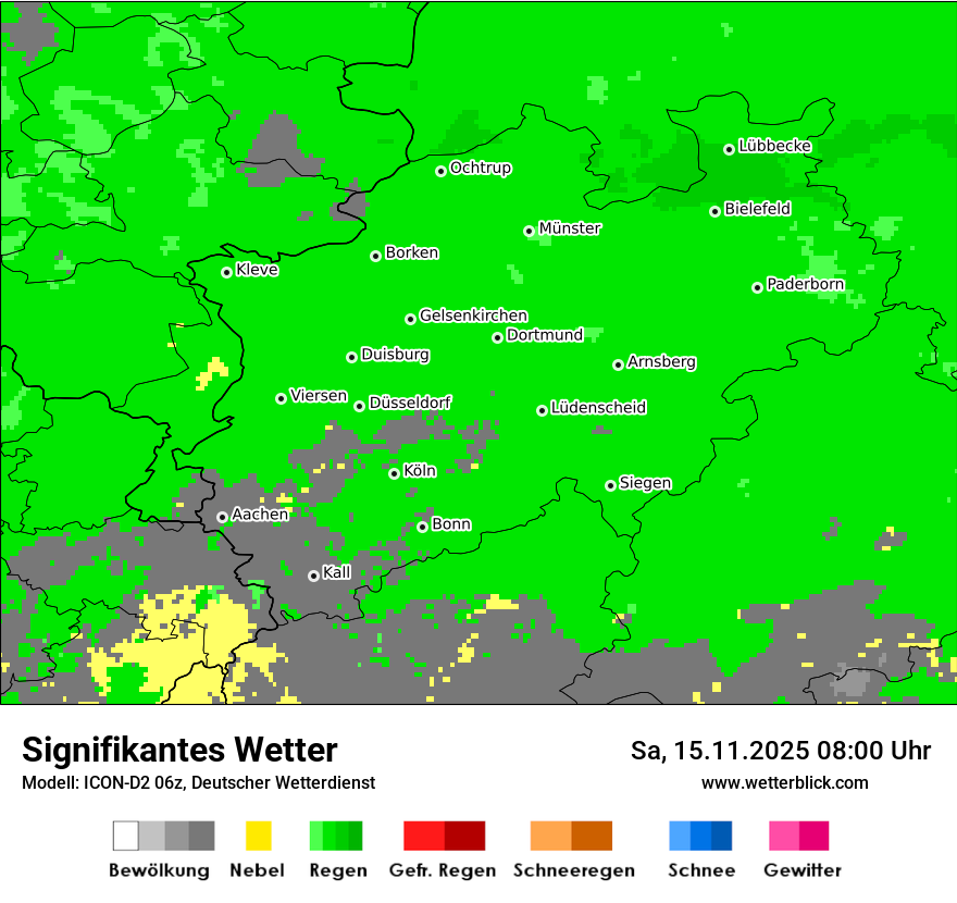 Modellkarten Signifikantes Wetter