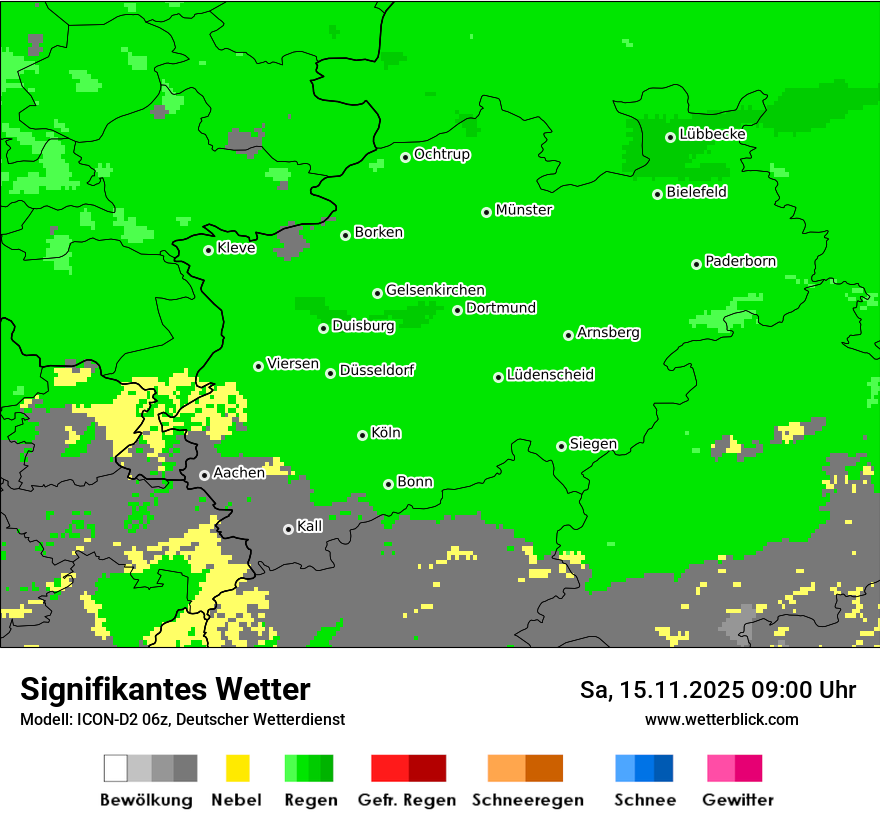Modellkarten Signifikantes Wetter