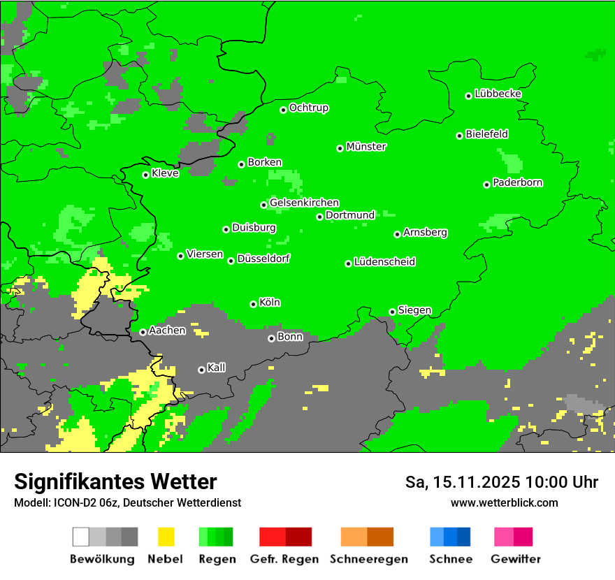 Modellkarten Signifikantes Wetter