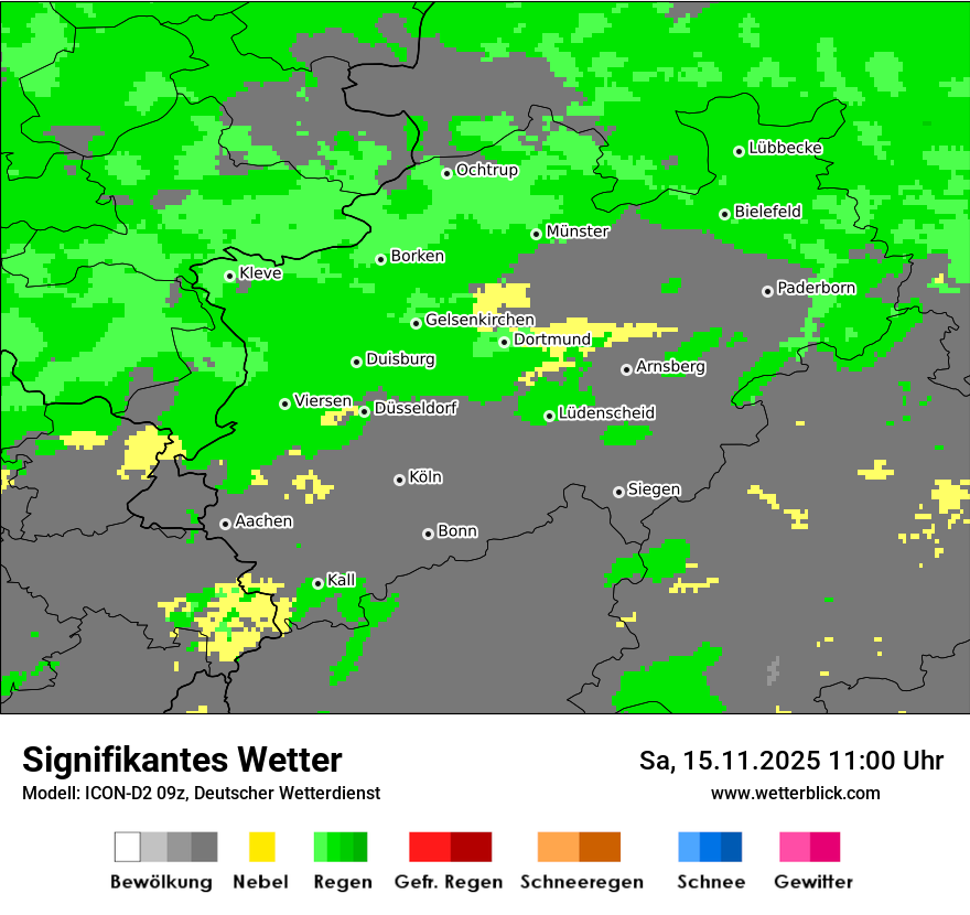 Modellkarten Signifikantes Wetter