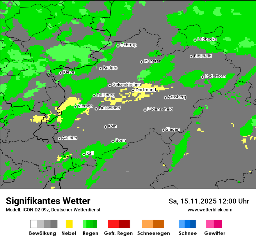 Modellkarten Signifikantes Wetter