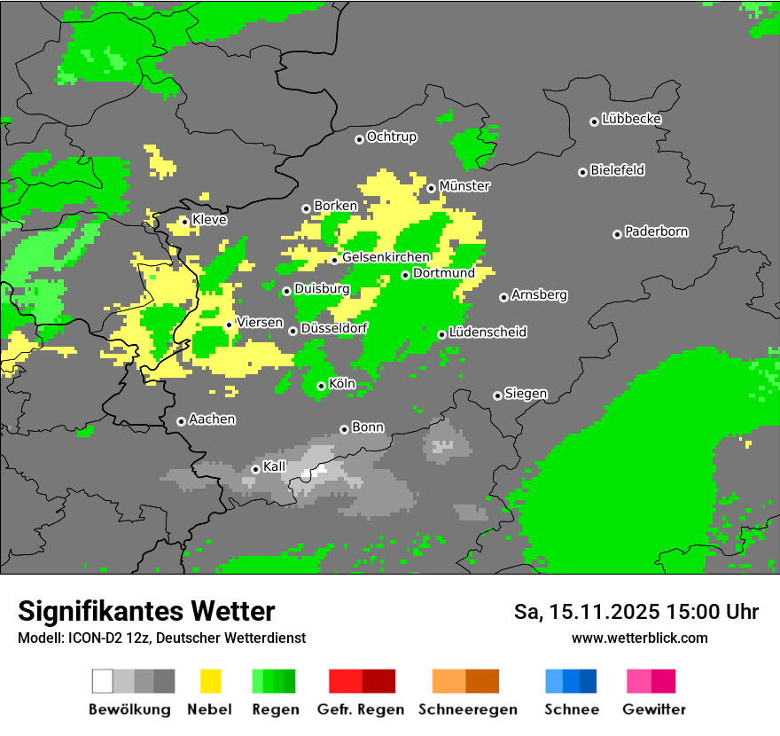 Modellkarten Signifikantes Wetter