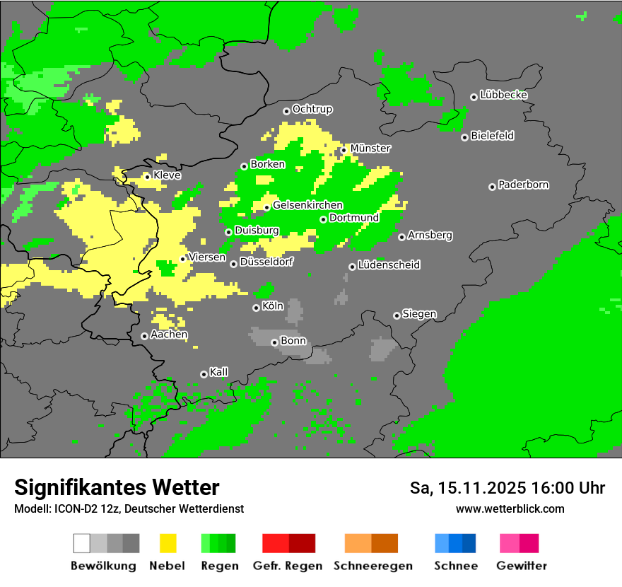 Modellkarten Signifikantes Wetter