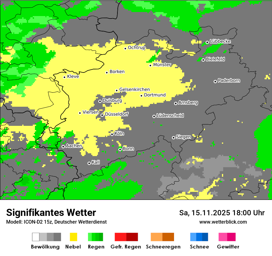 Modellkarten Signifikantes Wetter