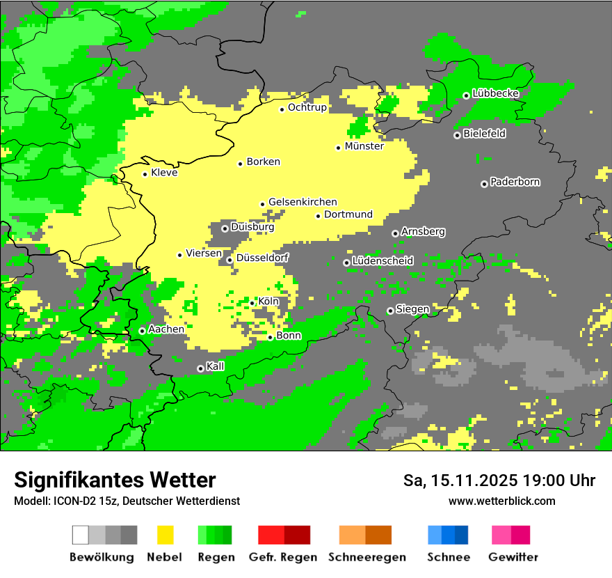 Modellkarten Signifikantes Wetter