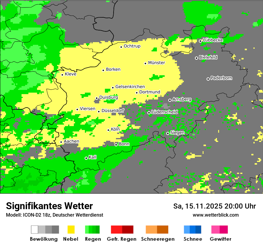 Modellkarten Signifikantes Wetter