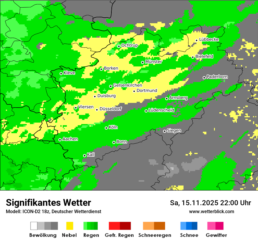 Modellkarten Signifikantes Wetter