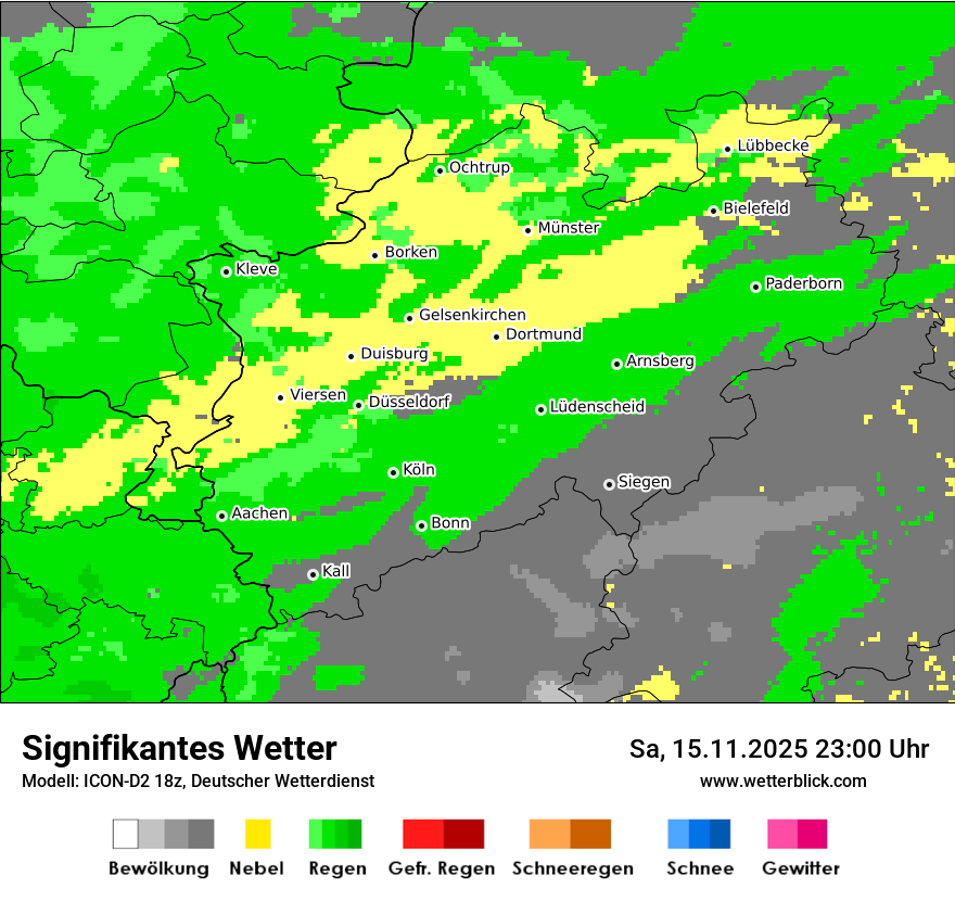 Modellkarten Signifikantes Wetter