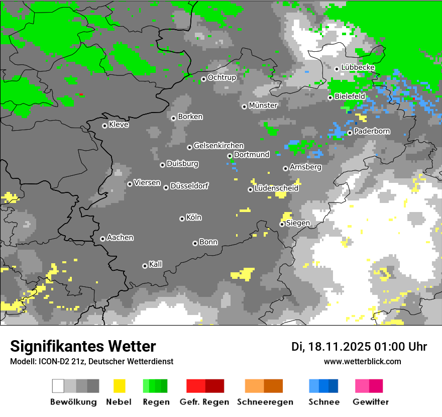 Modellkarten Signifikantes Wetter