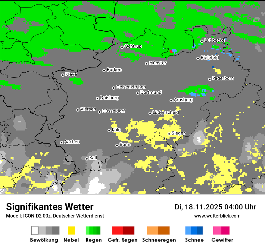 Modellkarten Signifikantes Wetter