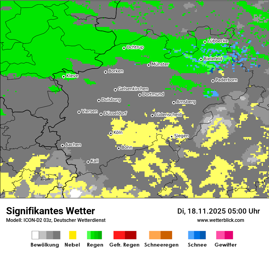 Modellkarten Signifikantes Wetter
