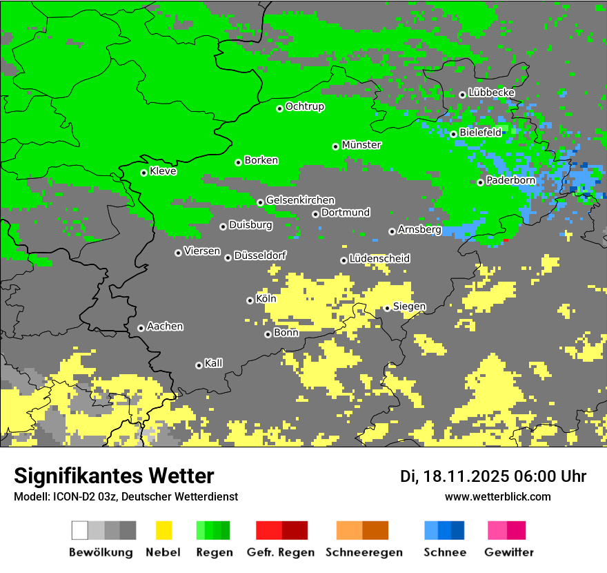 Modellkarten Signifikantes Wetter