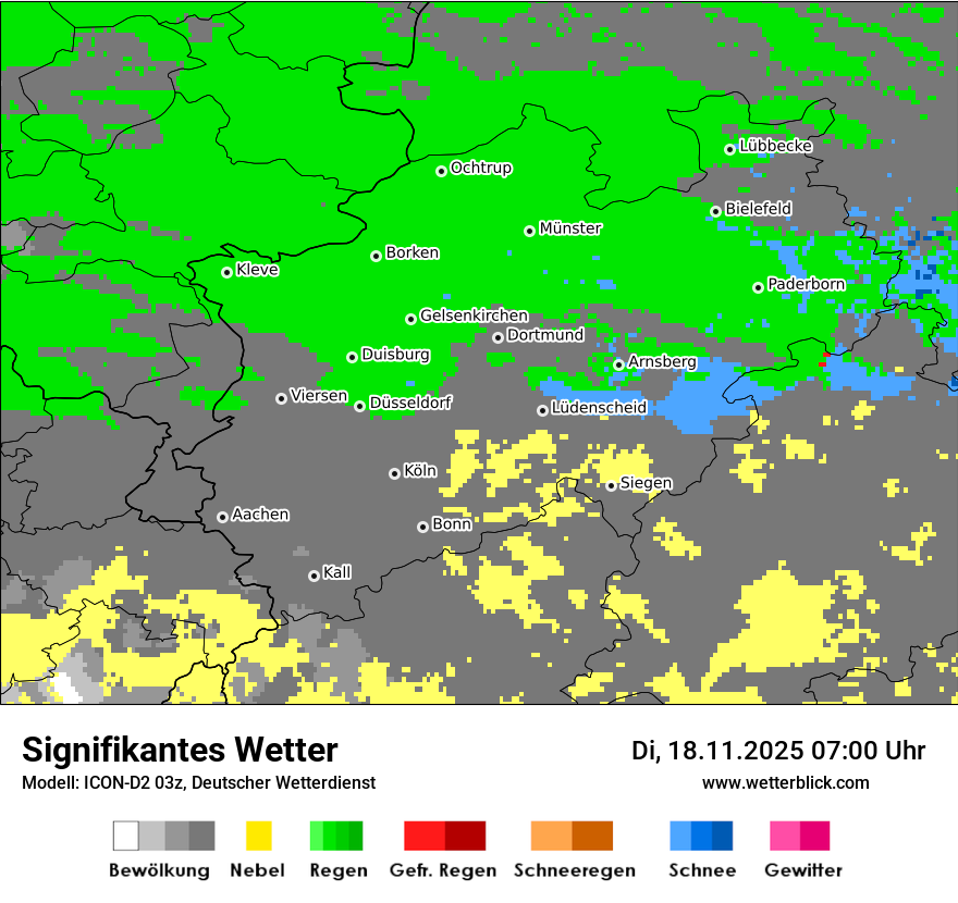 Modellkarten Signifikantes Wetter