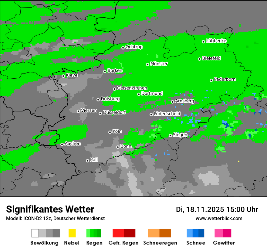 Modellkarten Signifikantes Wetter
