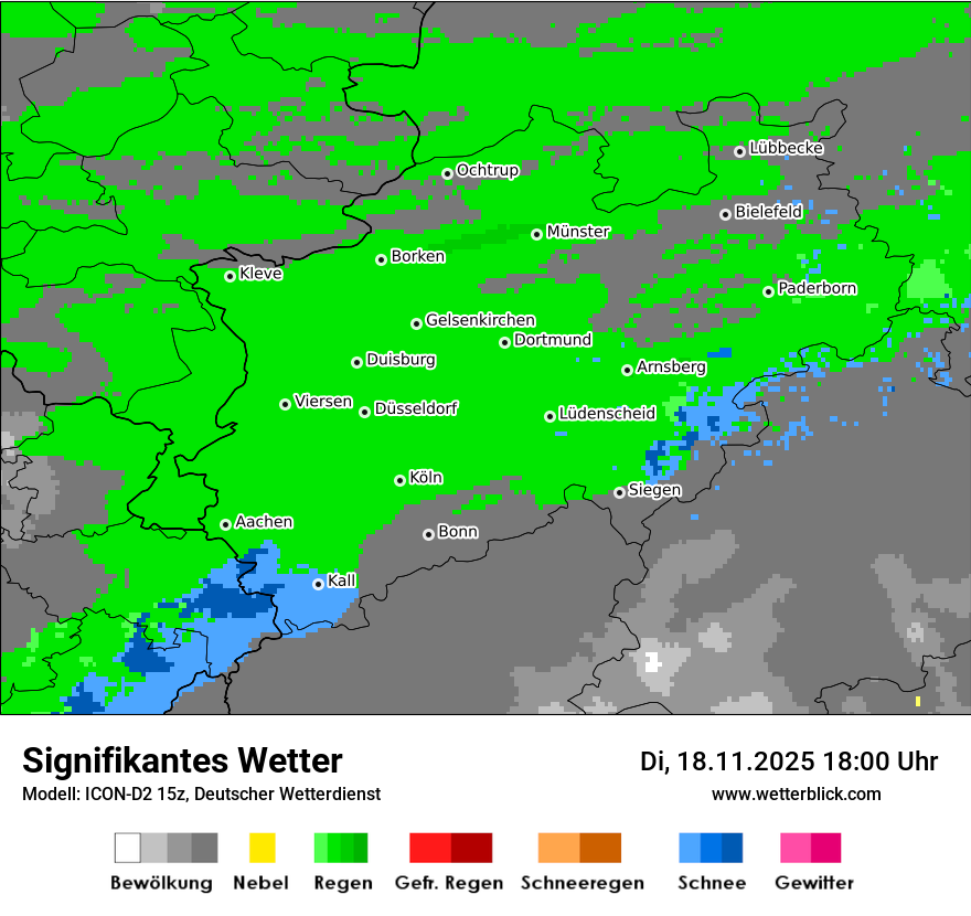 Modellkarten Signifikantes Wetter