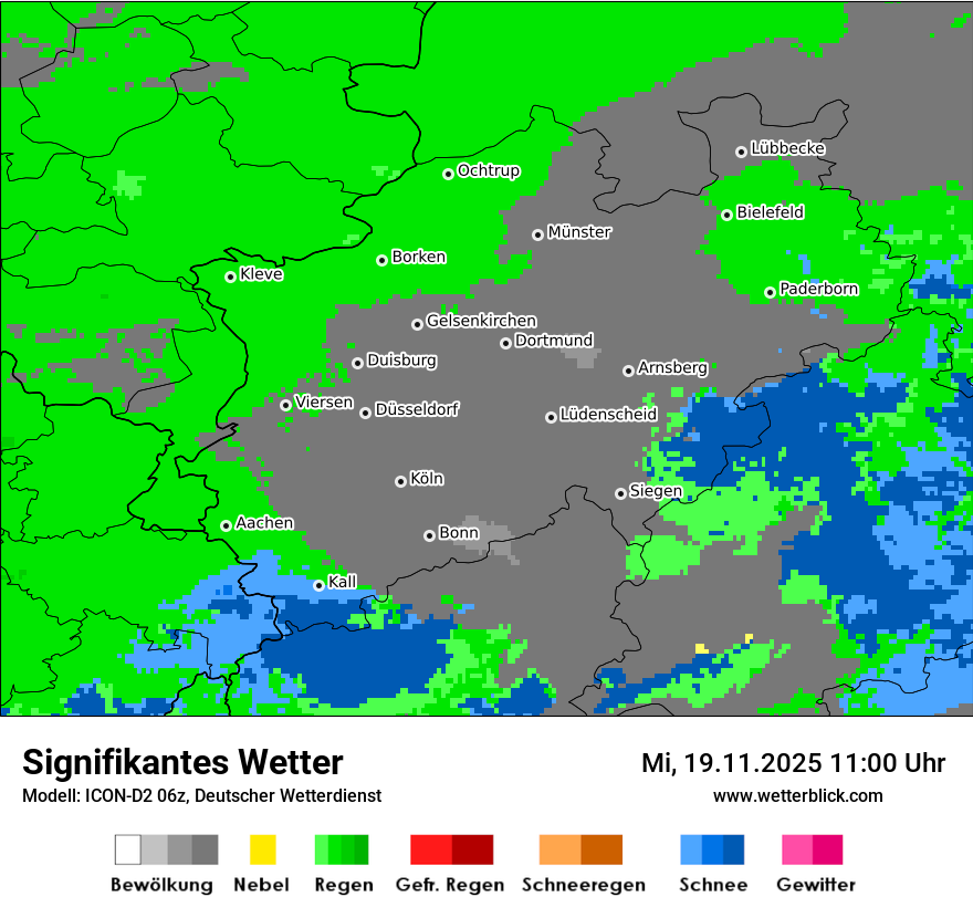 Modellkarten Signifikantes Wetter