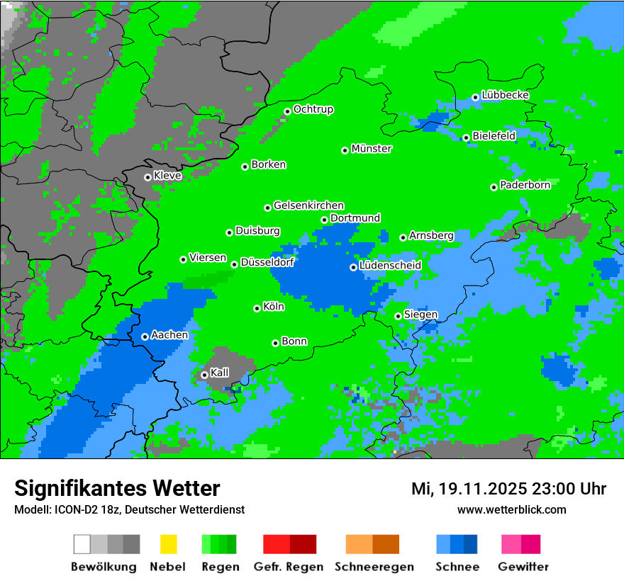 Modellkarten Signifikantes Wetter