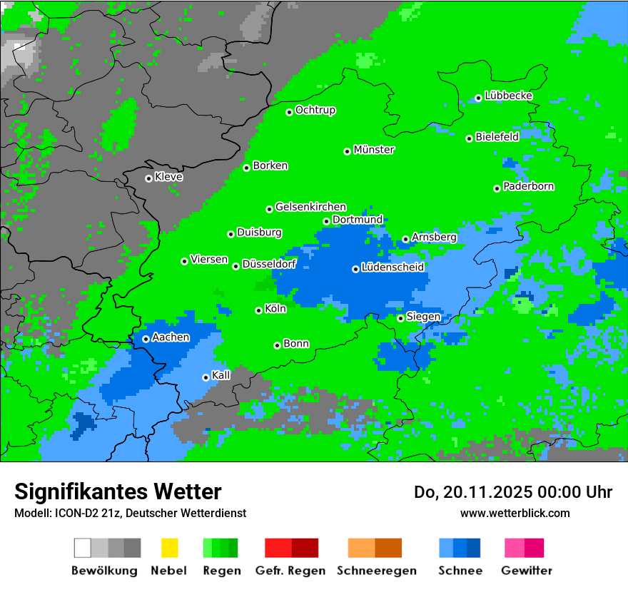 Modellkarten Signifikantes Wetter