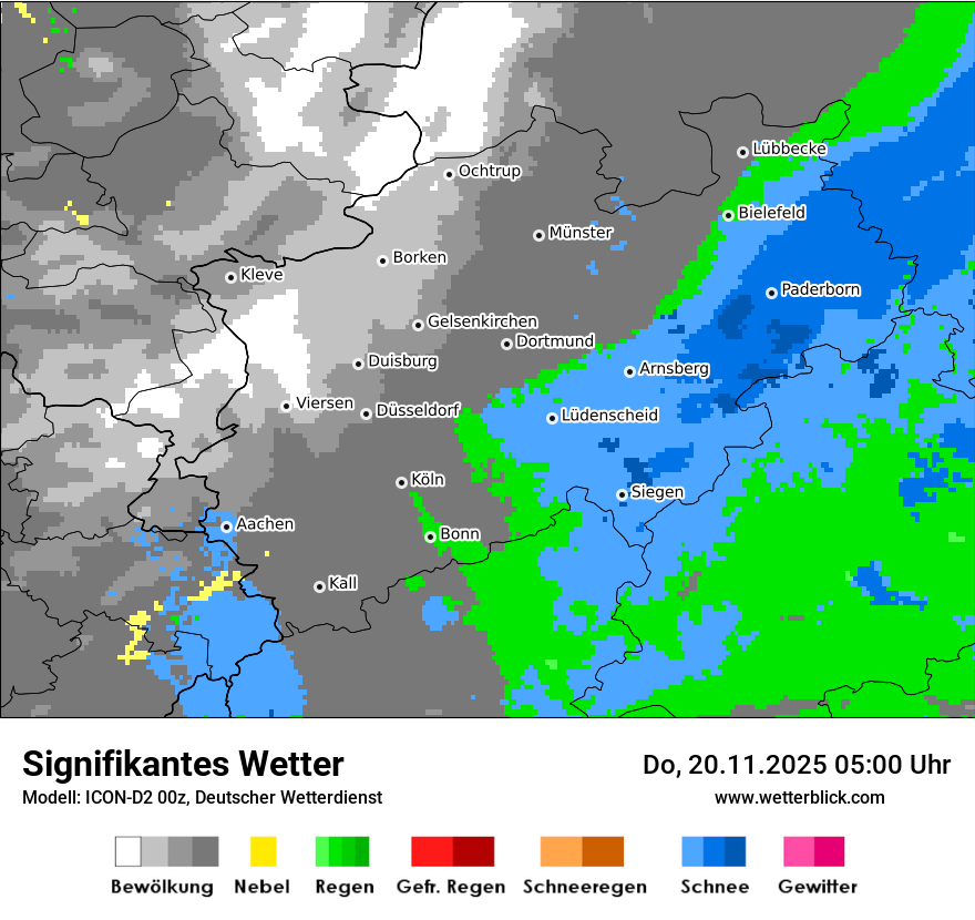 Modellkarten Signifikantes Wetter