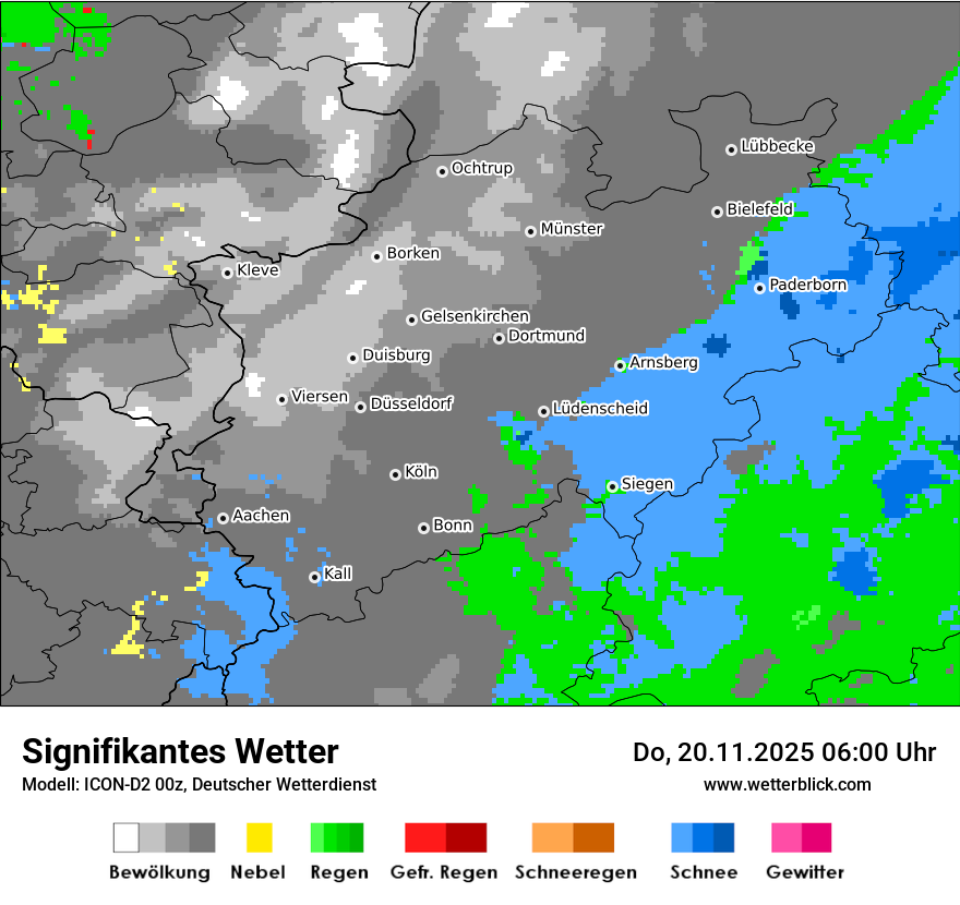 Modellkarten Signifikantes Wetter