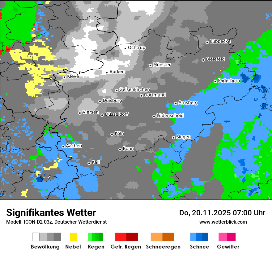 Modellkarten Signifikantes Wetter