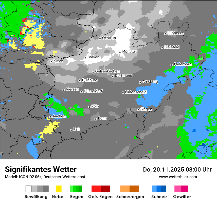 Modellkarten Signifikantes Wetter