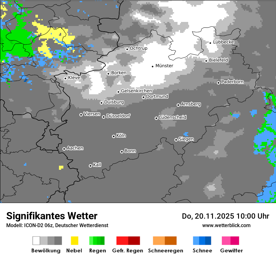 Modellkarten Signifikantes Wetter