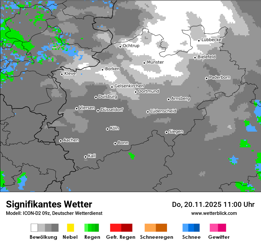 Modellkarten Signifikantes Wetter