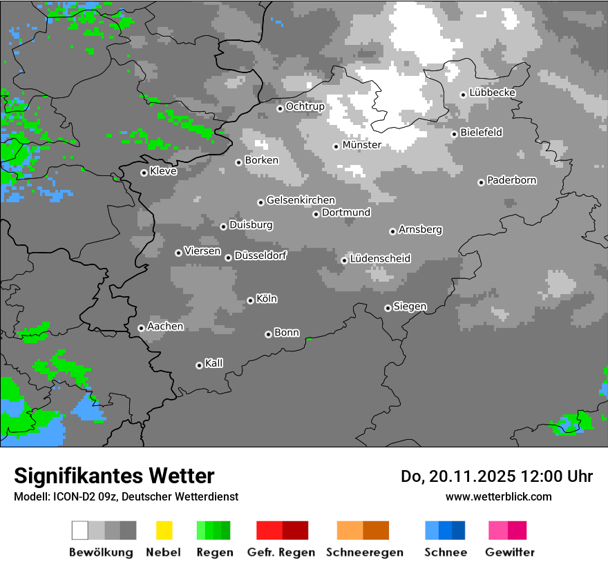 Modellkarten Signifikantes Wetter