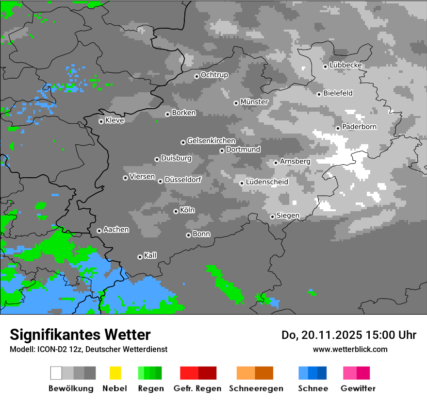 Modellkarten Signifikantes Wetter