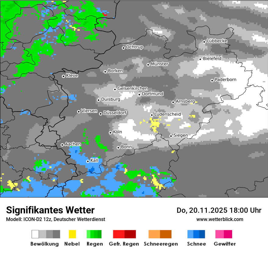 Modellkarten Signifikantes Wetter