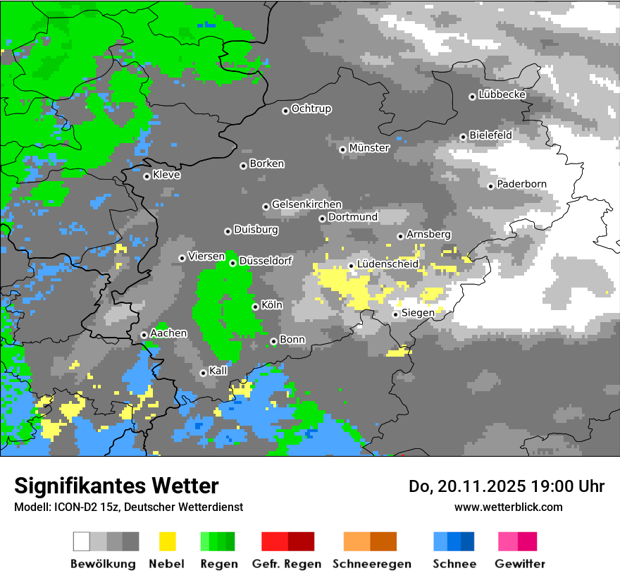 Modellkarten Signifikantes Wetter