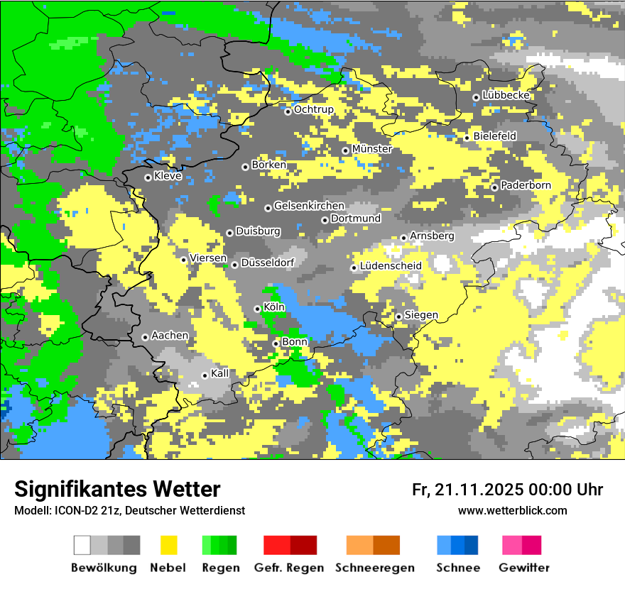 Modellkarten Signifikantes Wetter