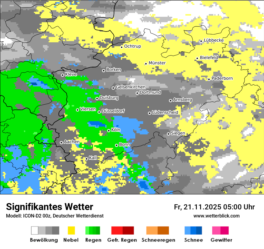 Modellkarten Signifikantes Wetter