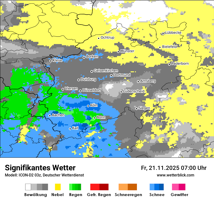 Modellkarten Signifikantes Wetter