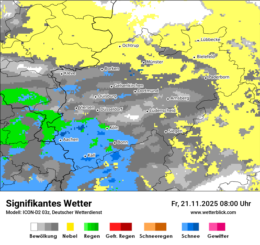 Modellkarten Signifikantes Wetter