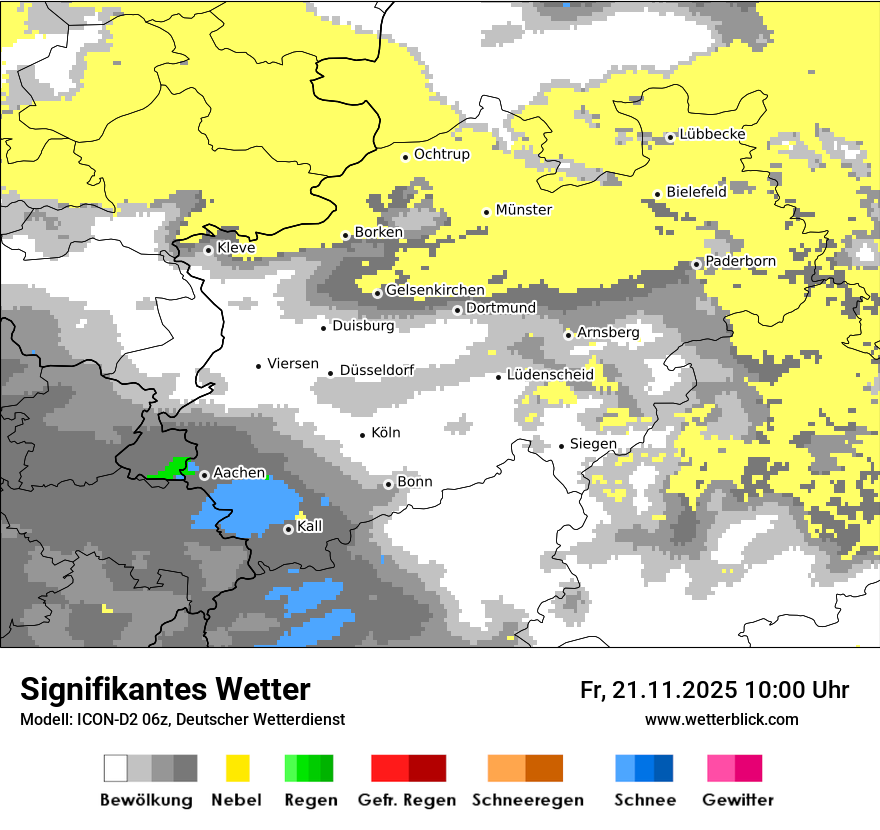 Modellkarten Signifikantes Wetter