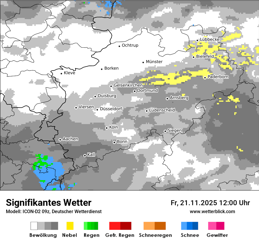 Modellkarten Signifikantes Wetter